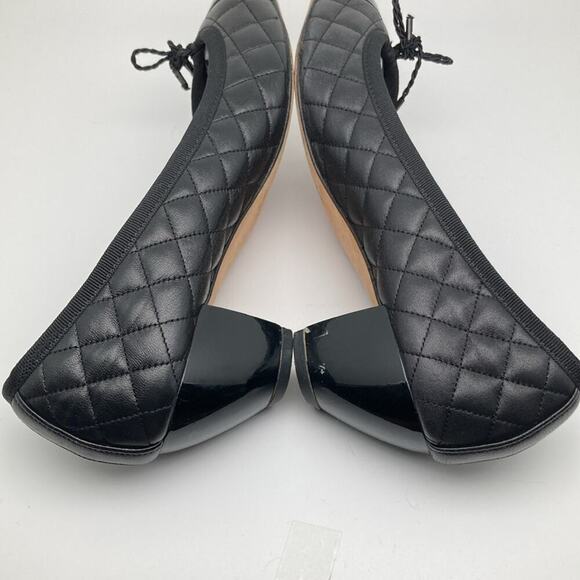 Paul Mayer Attitudes Womens Black Quilted Patent Pointed Shoes Size 7 1/2 B - Picture 10 of 13
